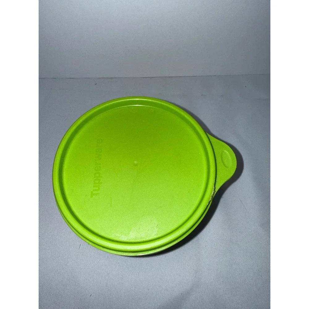 Tupperware Stackable Refrigerator Storage Set 4 Containers 1 Lime Green Lid